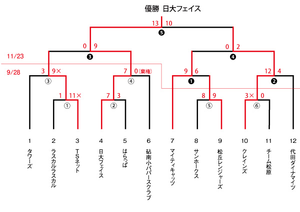 ２０１４年度　区民体育大会　スローピッチ